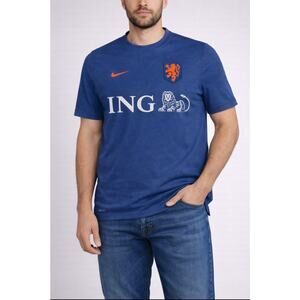 Nike Netherlands Soccer Dri-Fit Blue Training Jersey Men’s XL